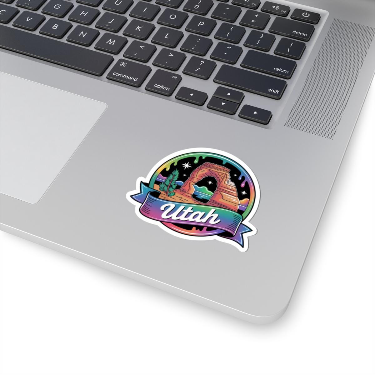 ColorFlow | Utah Delicate Arch Night Sky Vinyl Sticker | Desert Southwest Scenic Travel Art Decal