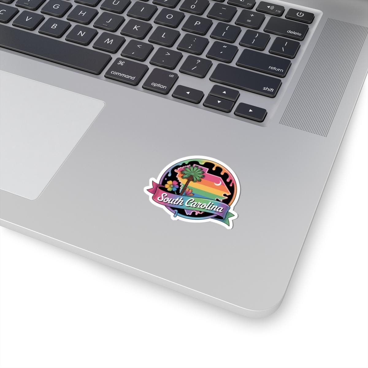 ColorFlow | South Carolina Palmetto Rainbow State Vinyl Sticker | Coastal Charm Travel Art Decal