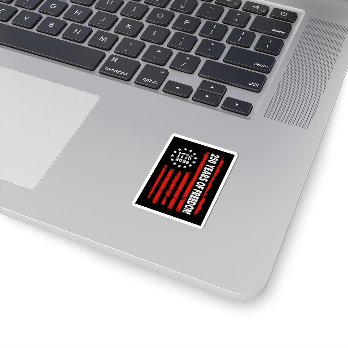 ColorFlow | 1776 to 2026 American Flag Vinyl Sticker | Patriotic Stars and Stripes Liberty Design