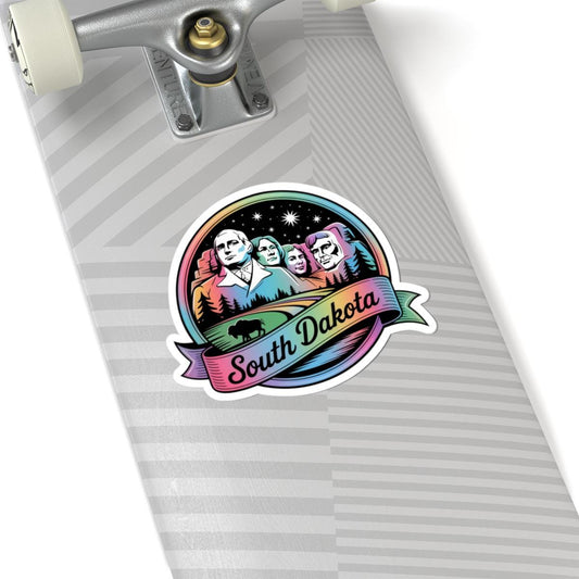 South Dakota Mount Rushmore Night Sky Vinyl Sticker | Black Hills Travel Decal