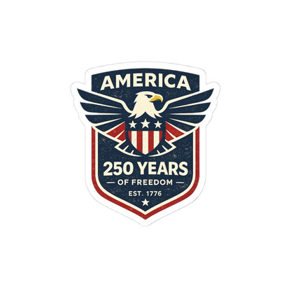 ColorFlow | America 250 Years of Freedom Patriotic Eagle Anniversary Vinyl Sticker