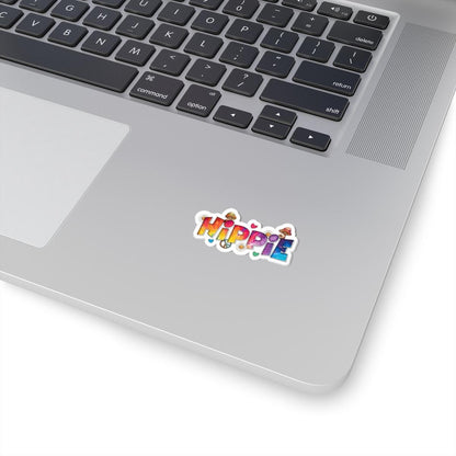 ColorFlow | Hippie Typography Rainbow Peace Floral Psychedelic Retro Art Vinyl Sticker