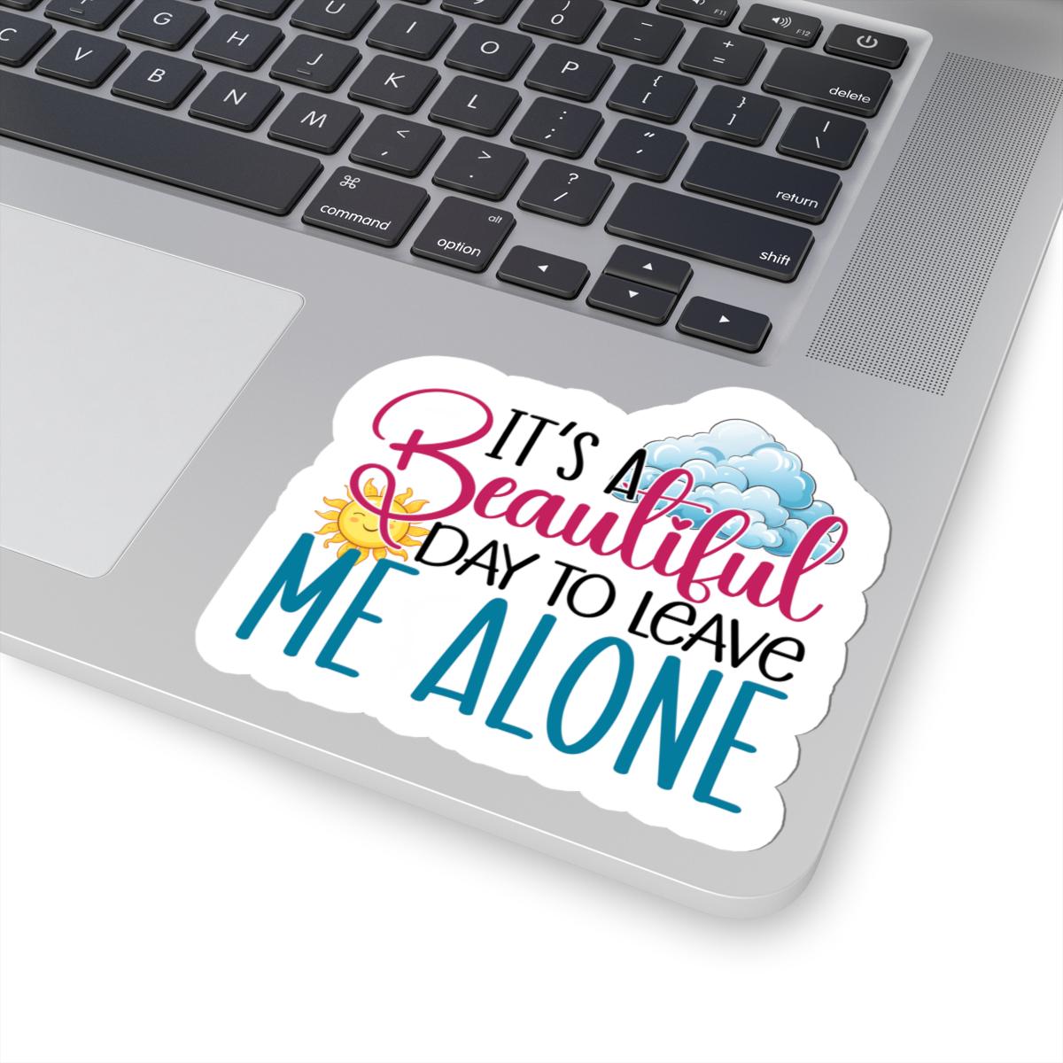Introvert Sticker | Funny "Leave Me Alone" Decal, Laptop, Water Bottle