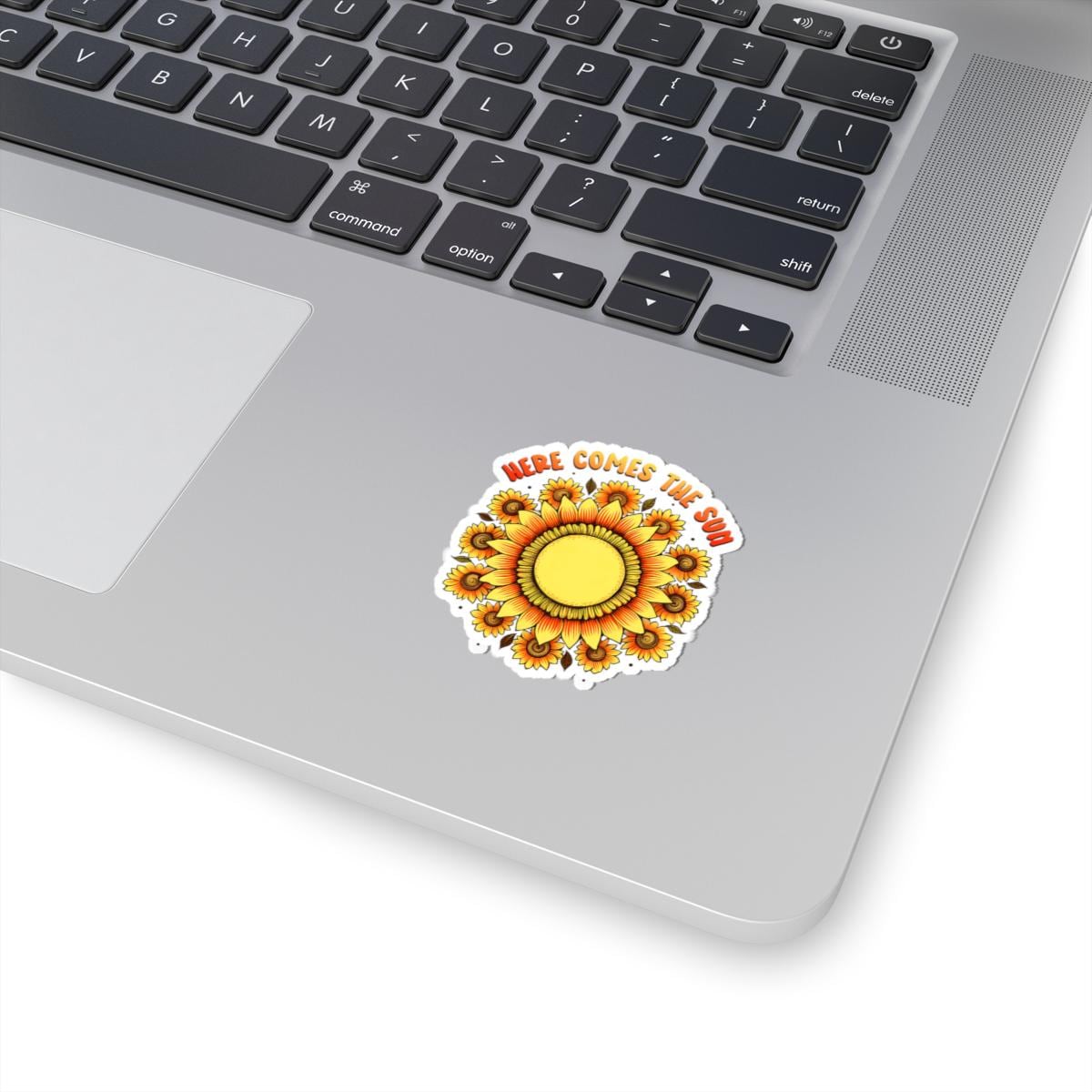 ColorFlow | Here Comes the Sun Sunflower Retro Sunshine Floral Art Vinyl Sticker