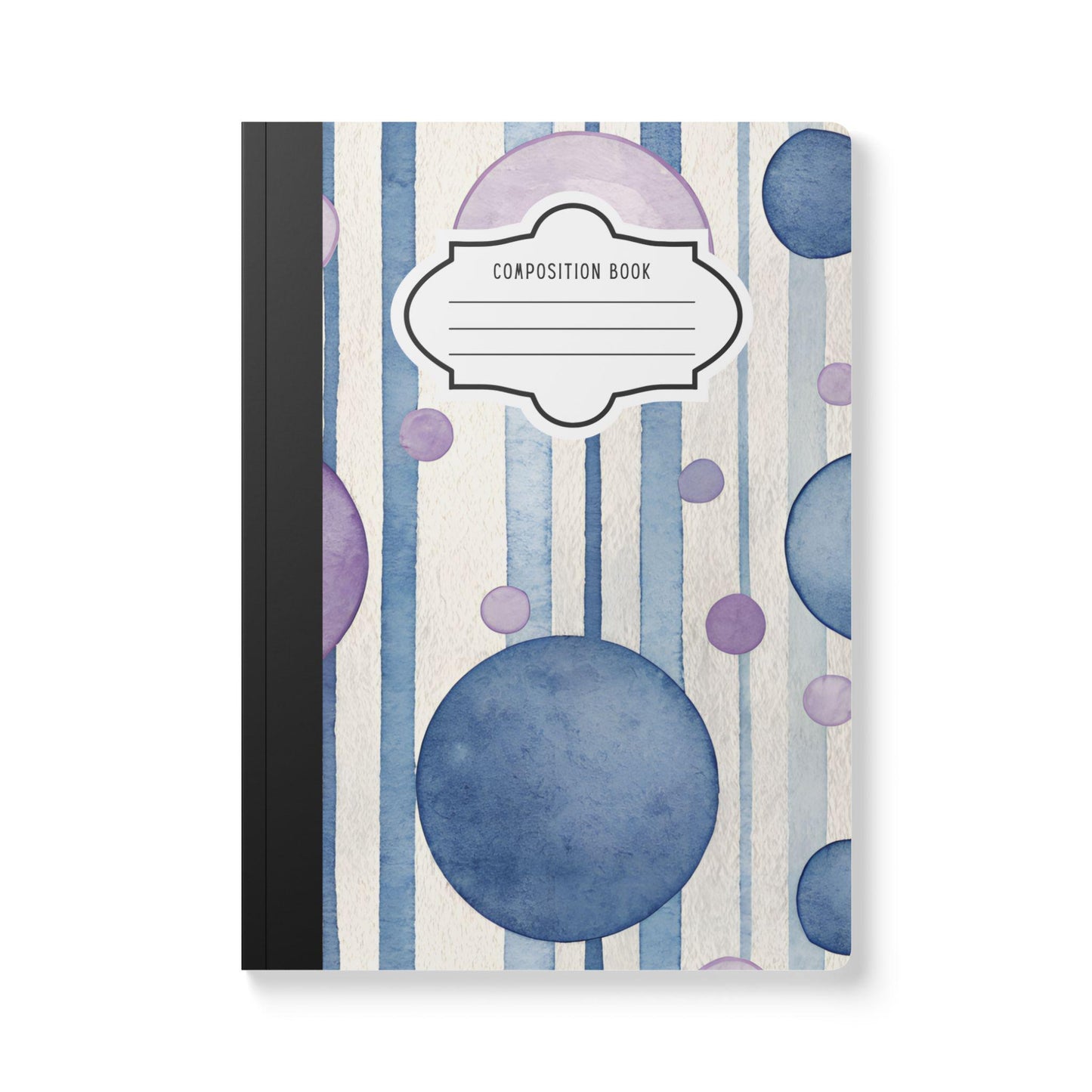Indigo Bubble Composition Notebook | Watercolor College Ruled Journal