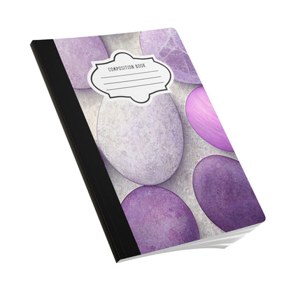 Lavender Stone Composition Notebook | College Ruled Journal, Calm Writing Diary