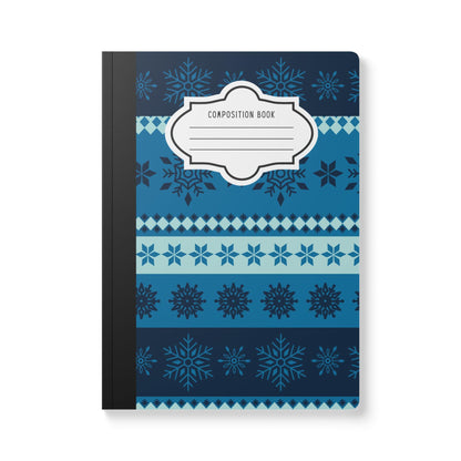 ColorFlow | Winter Snowflake Composition Notebook College Ruled Journal for School Office Writing and Journaling