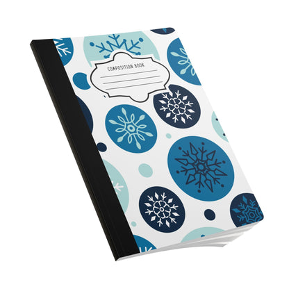 Snowflake Circles Composition Notebook | College Ruled Journal for School, Office, Holiday Writing