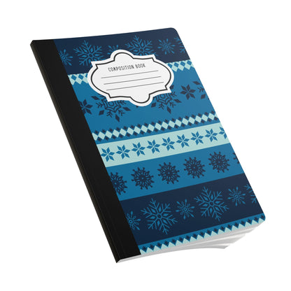 ColorFlow | Winter Snowflake Composition Notebook College Ruled Journal for School Office Writing and Journaling