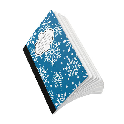 Blue Snowflake Composition Notebook | College Ruled Journal for School, Office, Writing