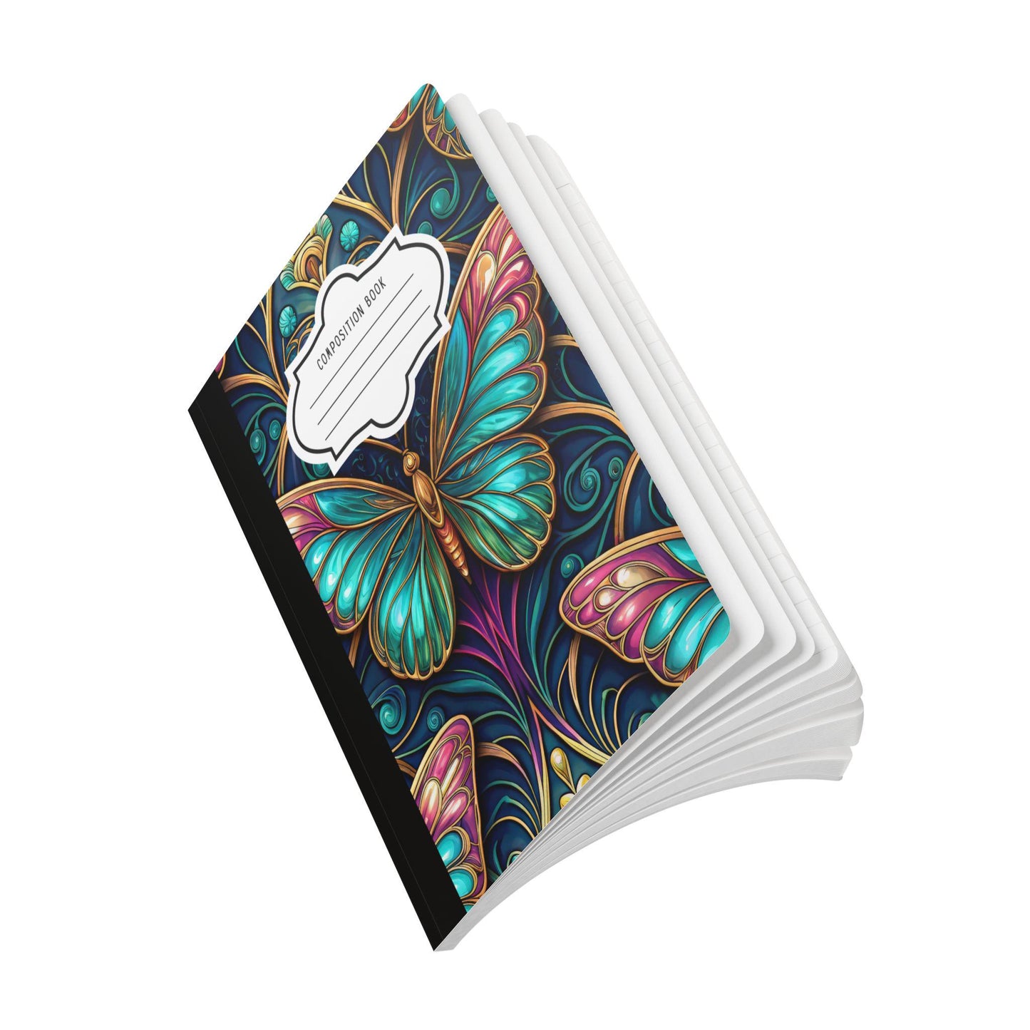 ColorFlow Butterfly Composition Notebook | Art Journal for Writing, School, Inspiration