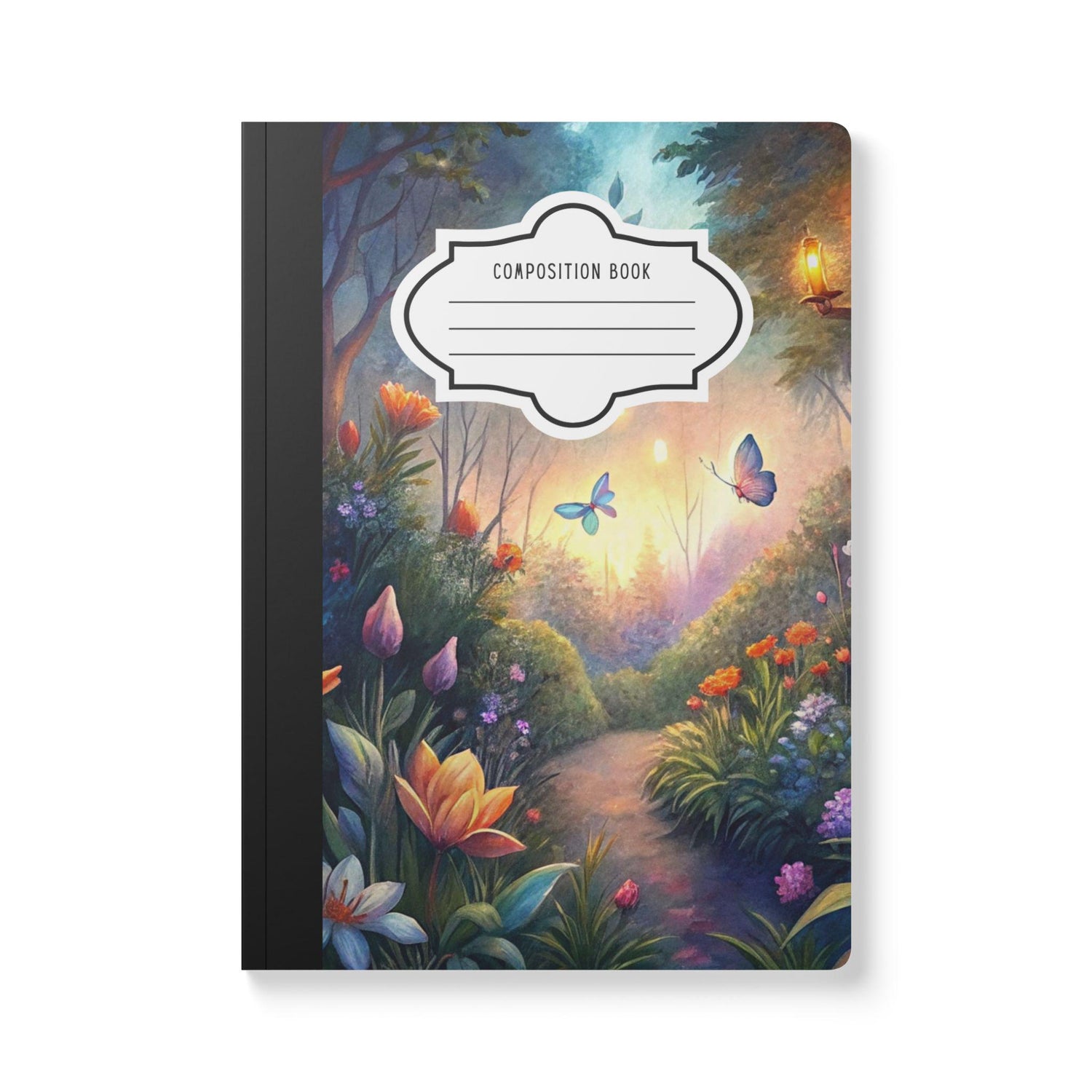 ColorFlow | Pastel Sky Butterfly Composition Notebook Watercolor Journal Aesthetic Writing Book for School or Office