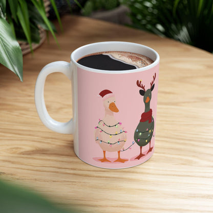 Christmas Duck Mug | Festive Farm Animal Ceramic Coffee Cup
