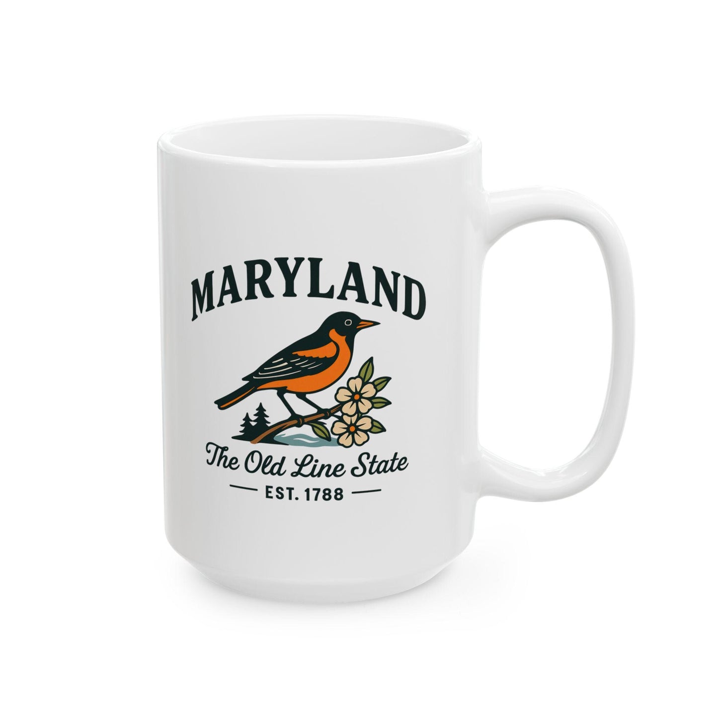 Maryland Baltimore Oriole Mug | The Old Line State Ceramic Coffee Cup