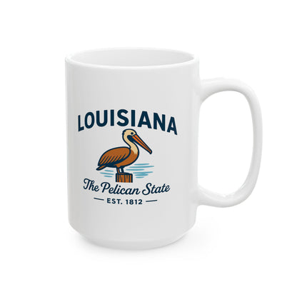 Louisiana Pelican Mug | The Pelican State Coffee Cup | Coastal Southern Gift