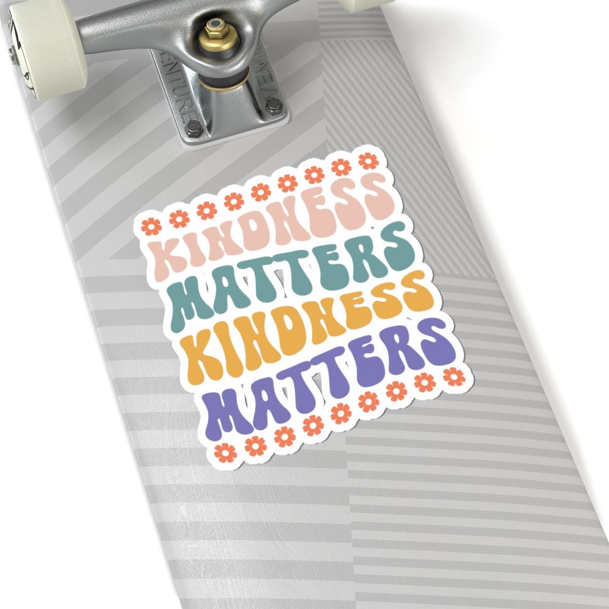 Kindness Matters Stickers | Inspirational Laptop Decals, Positive Vibe Flower Stickers