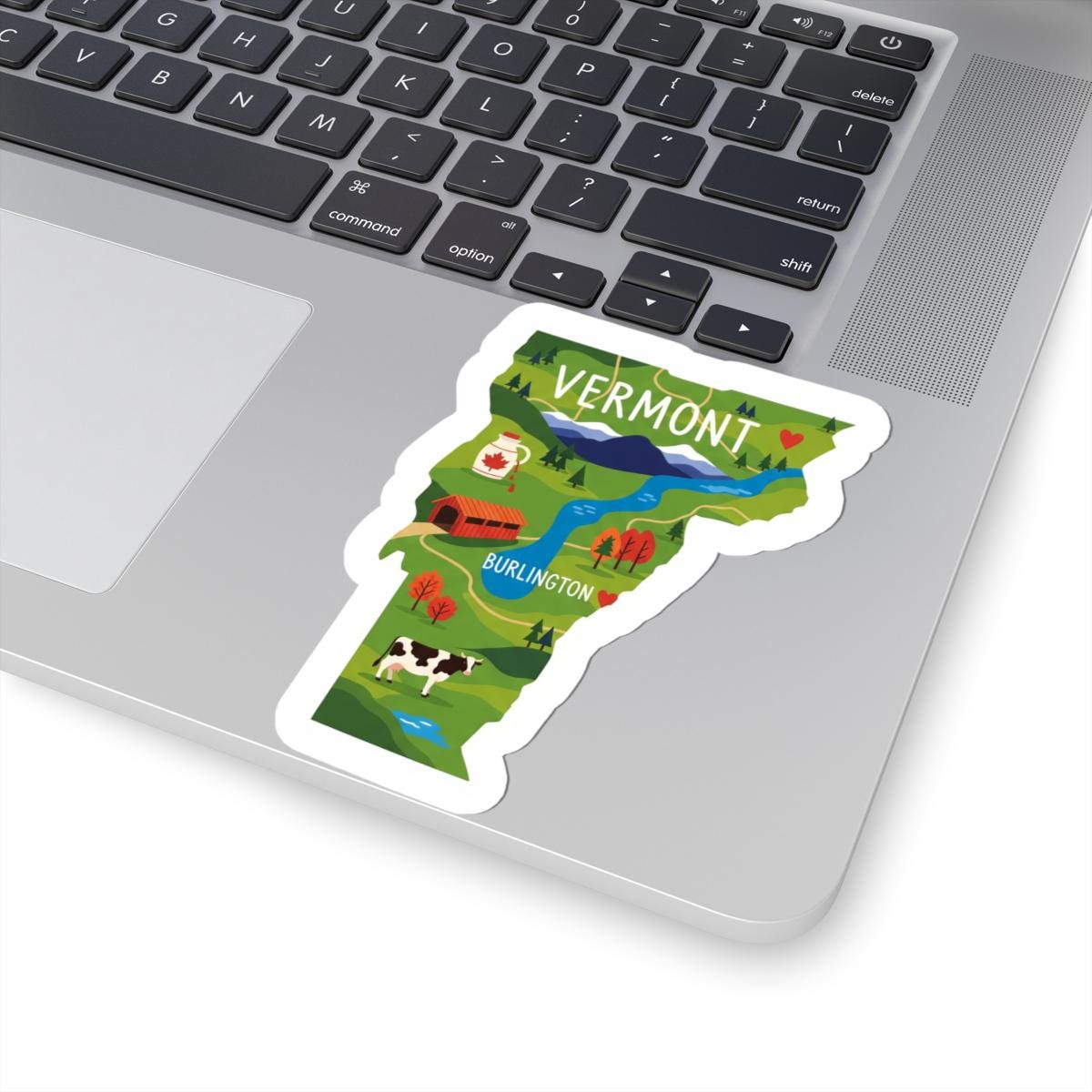 Vermont Sticker Pack | Maple Syrup Cow Covered Bridge Art (Waterproof)