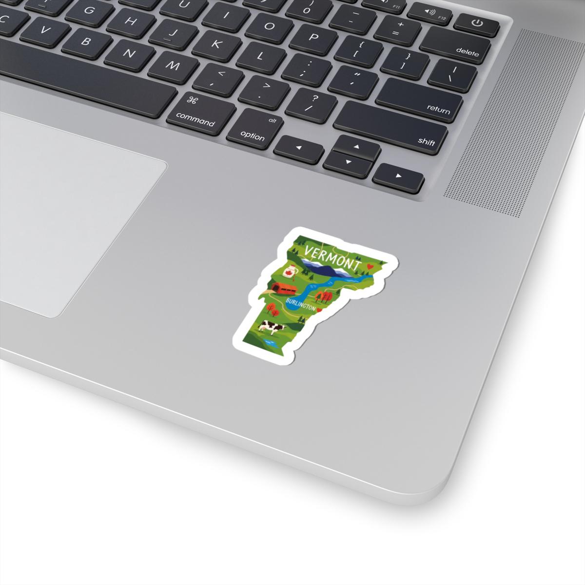 Vermont Sticker Pack | Maple Syrup Cow Covered Bridge Art (Waterproof)
