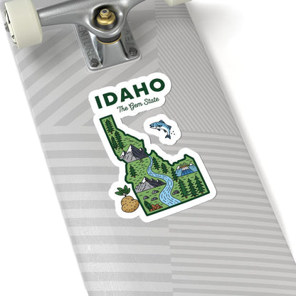 Idaho The Gem State Sticker | Waterproof Nature Art Decal