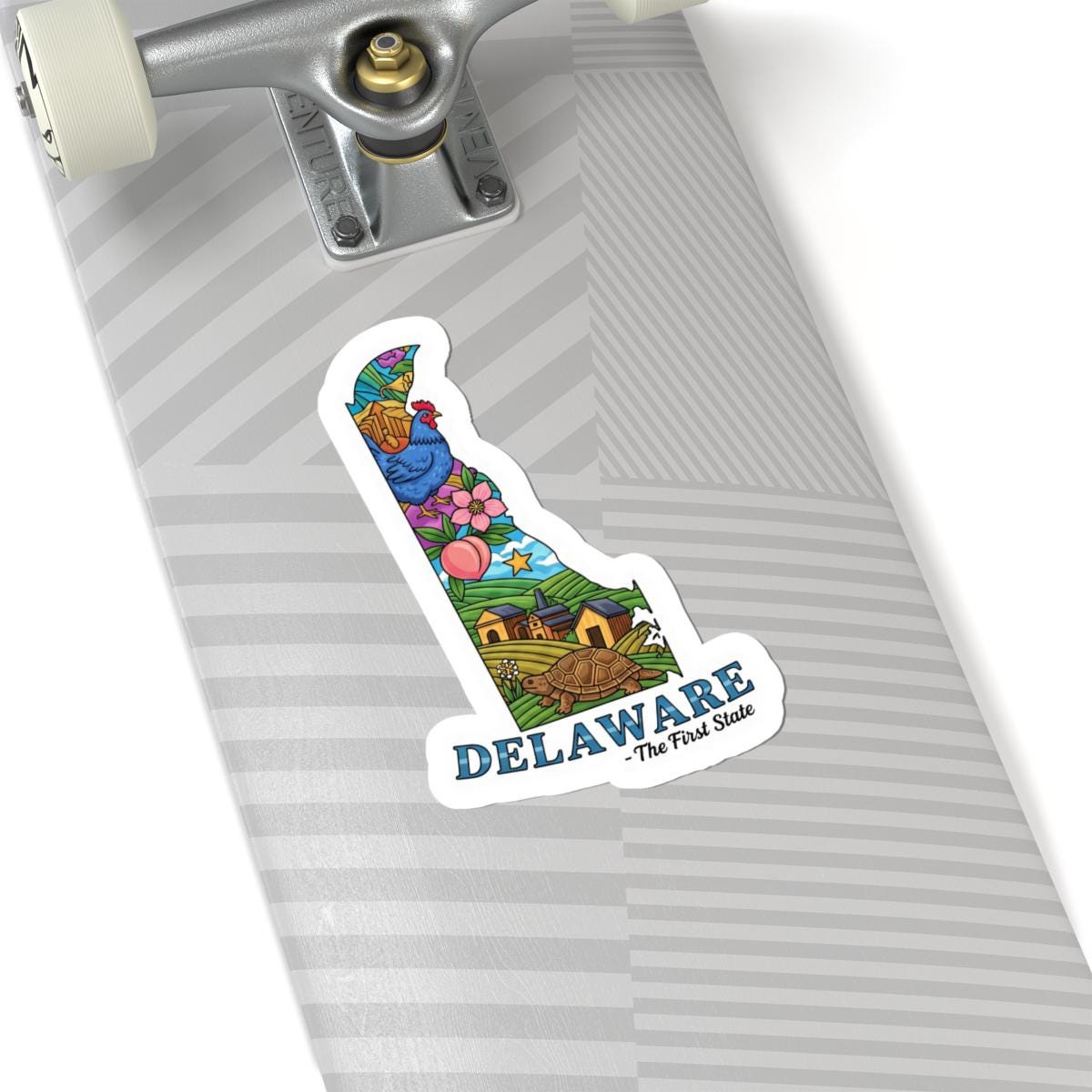 Delaware State Sticker | The First State Decal, Waterproof Vinyl Art (USA)