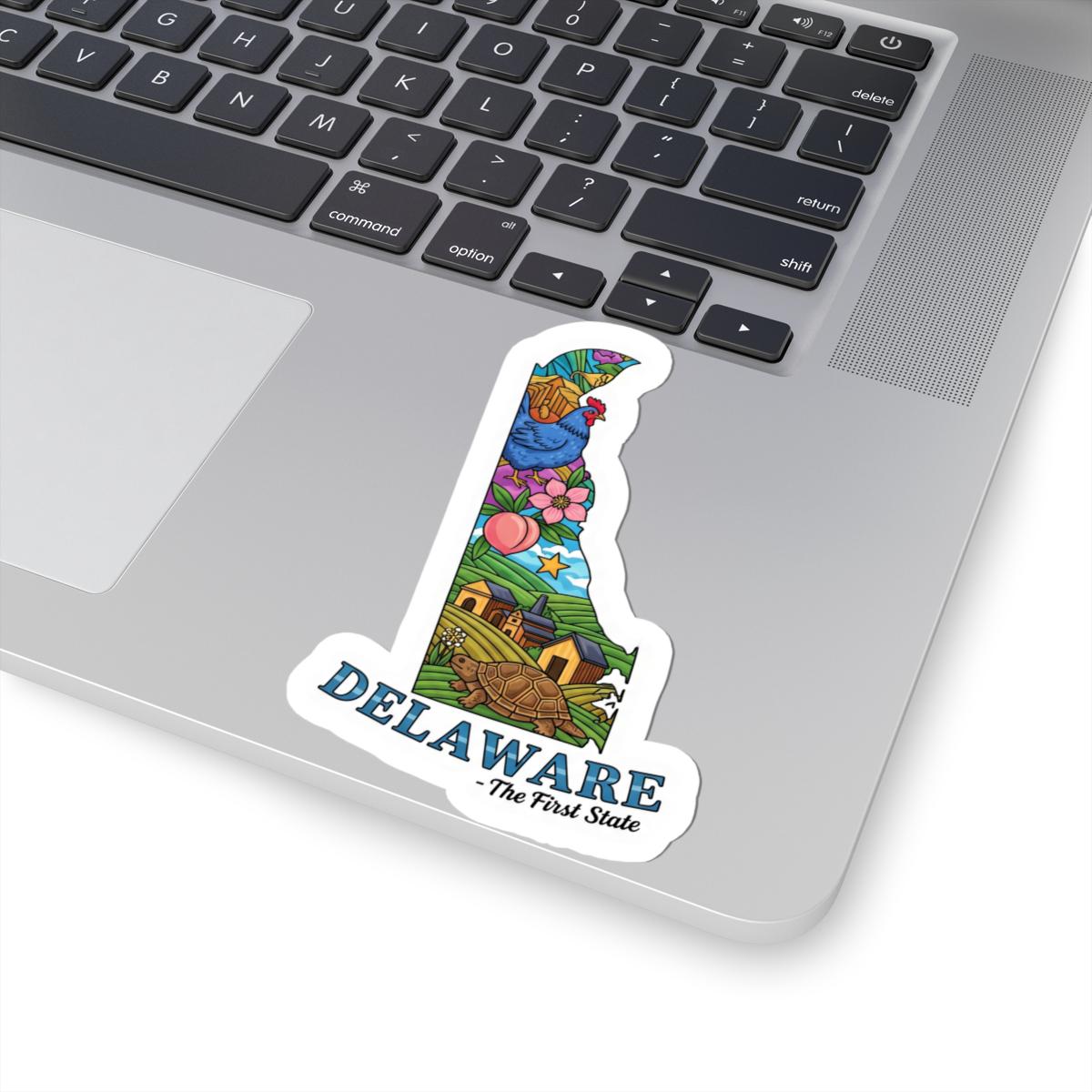 Delaware State Sticker | The First State Decal, Waterproof Vinyl Art (USA)