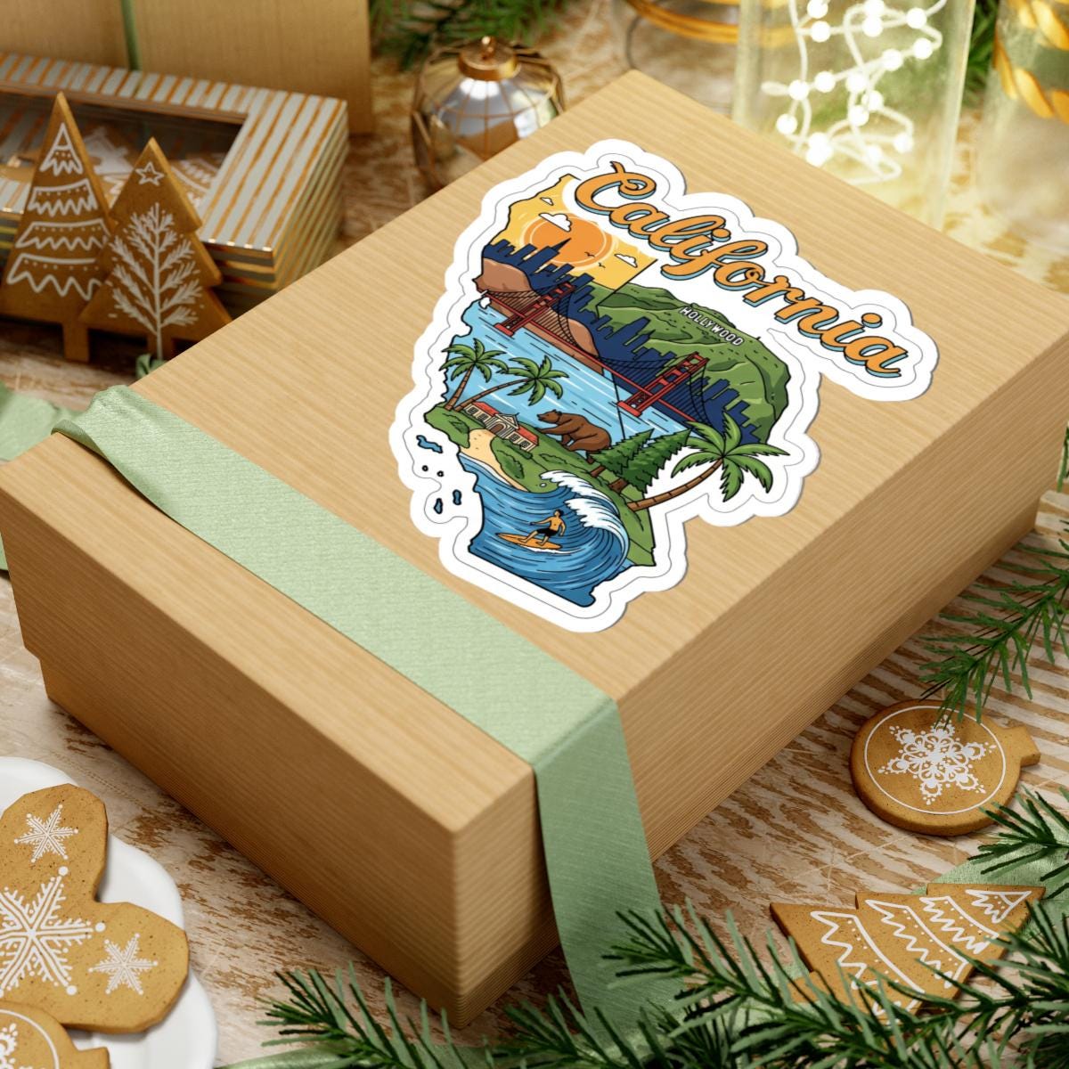 California Vinyl Sticker | Golden State Waterproof Decal (USA Made)