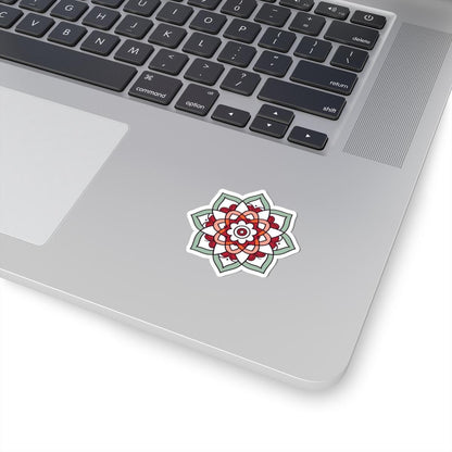 ColorFlow | Minimalist Mandala Sticker | Elegant Sacred Geometry Decal | Calm Boho Art