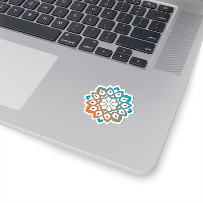 Gradient Mandala Sticker | Boho Sacred Geometry Vinyl Decal, Journal Laptop Water Bottle Art