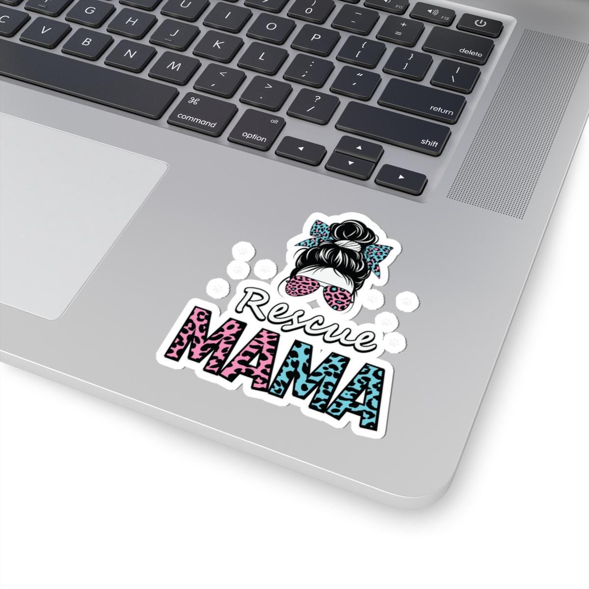 ColorFlow | Rescue Mama Vinyl Sticker | Cute Animal Rescue Art Sticker | Dog Mom Gift | Waterproof Sticker Pack | Premium Decal