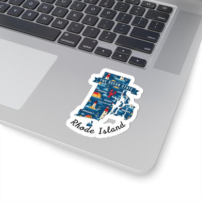 Rhode Island Sticker Pack | Ocean State Lighthouses, Lobster Art (Waterproof Vinyl)