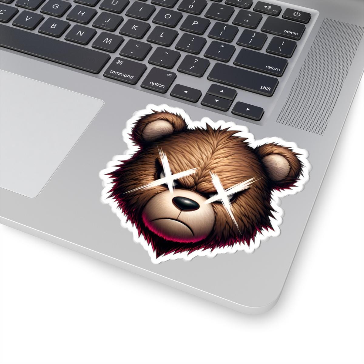Angry Bear Vinyl Sticker | Waterproof Glossy Matte Finish