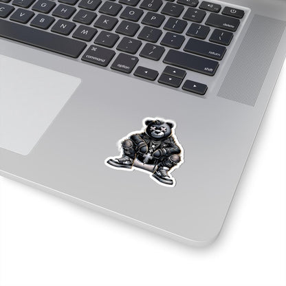 Gothic Bear Vinyl Sticker | Punk Streetwear Gamer Art (Glossy or Matte)