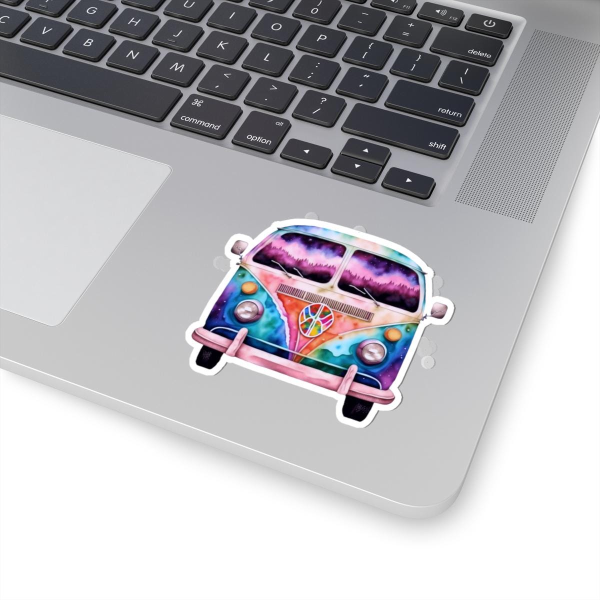 ColorFlow Galaxy Peace Van Sticker | Trippy Retro Boho Vinyl Decal (Waterproof)