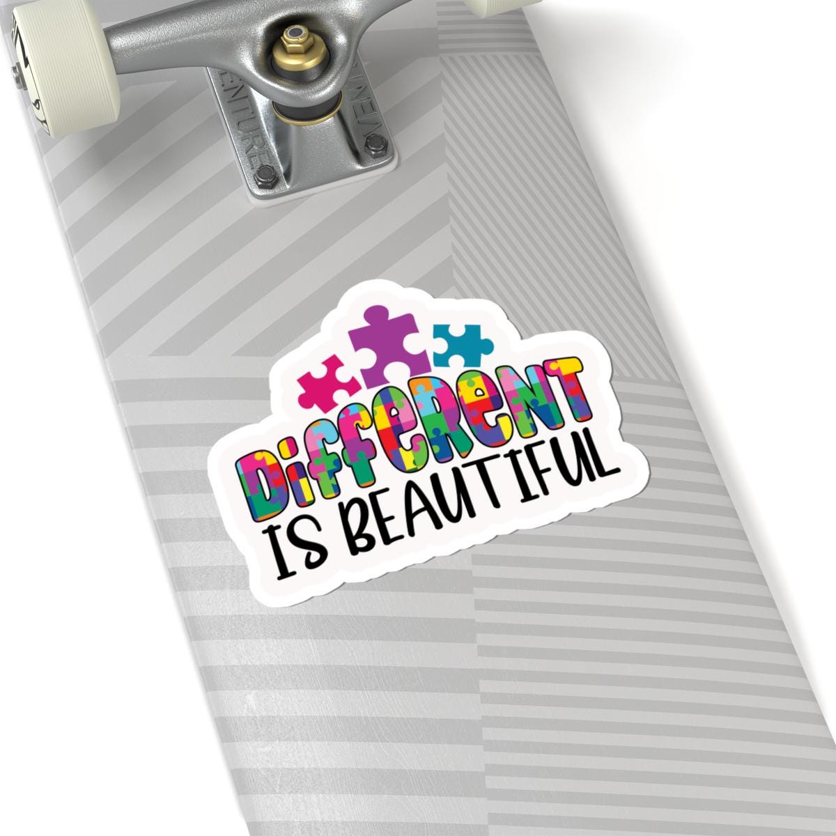 ColorFlow Autism Sticker | Puzzle Pieces "Different Is " Vinyl
