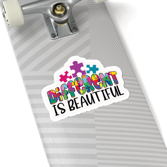 ColorFlow Autism Sticker | Puzzle Pieces "Different Is " Vinyl