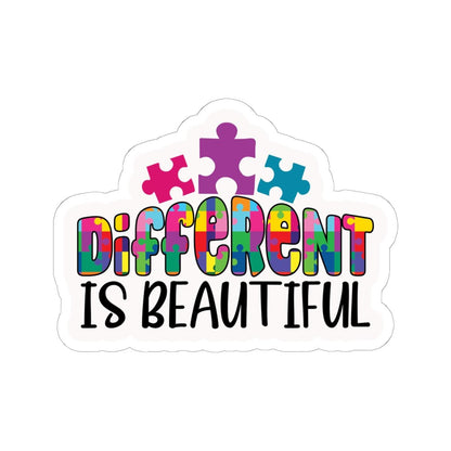 ColorFlow Autism Sticker | Puzzle Pieces "Different Is " Vinyl