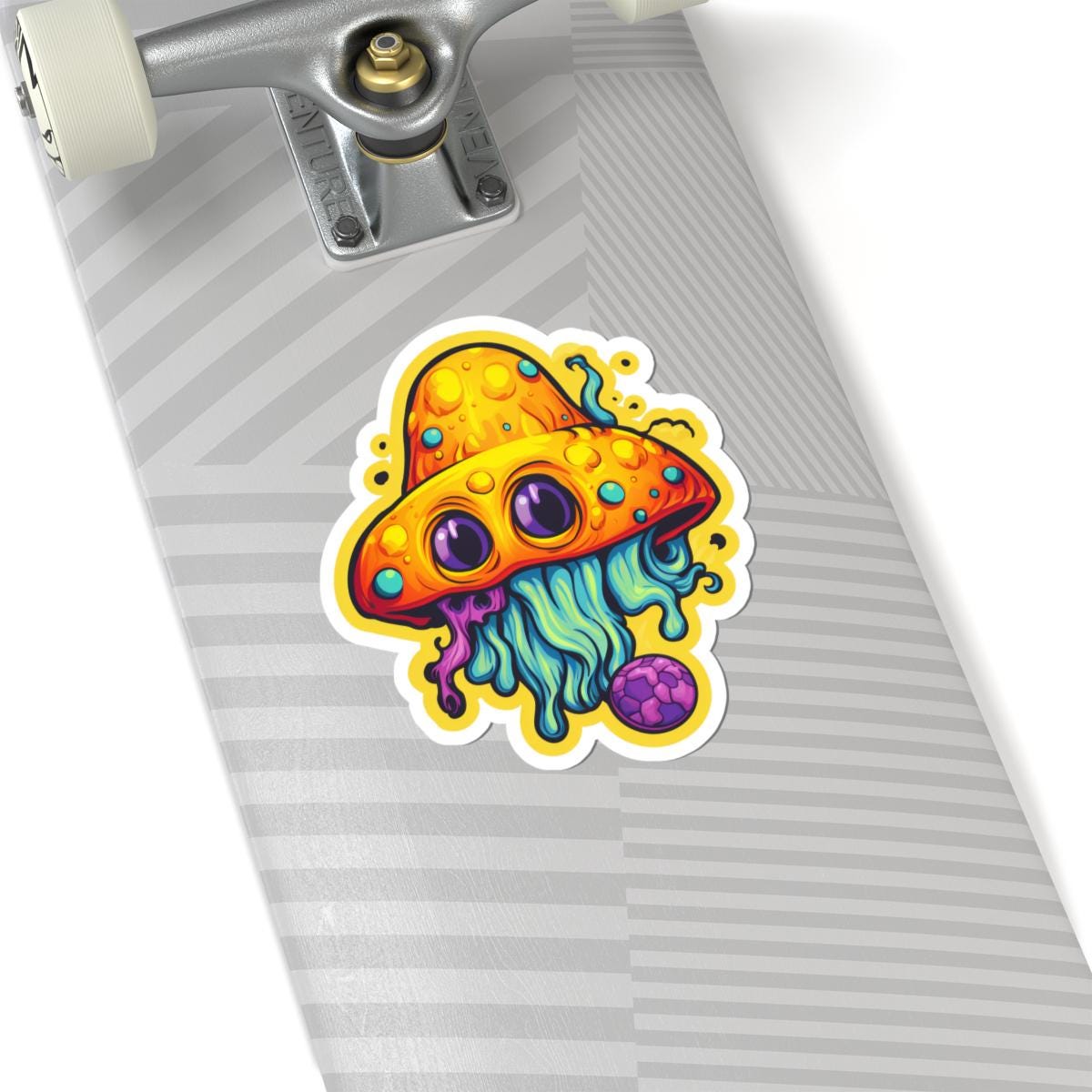 Psychedelic Mushroom Sticker | Waterproof Vinyl Art Decal (Glossy/Matte/Holographic)