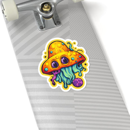 Psychedelic Mushroom Sticker | Waterproof Vinyl Art Decal (Glossy/Matte/Holographic)