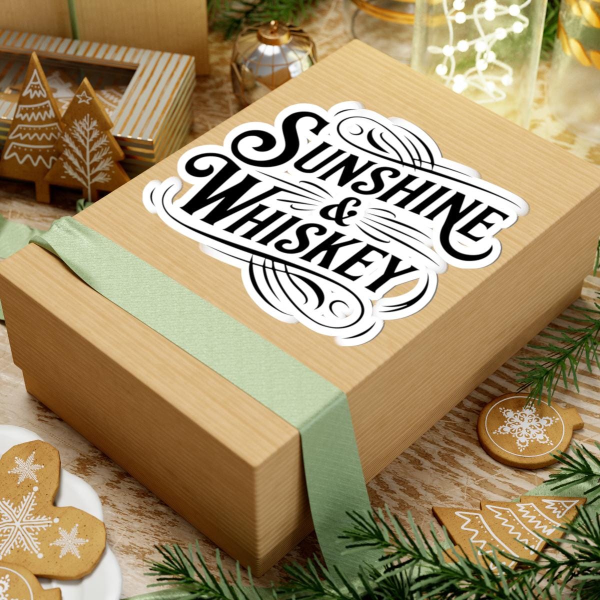 ColorFlow | Sunshine & Whiskey Retro Country Sticker | Western Boho Decal