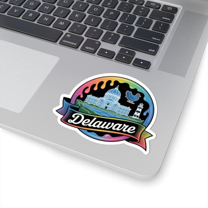 ColorFlow | Delaware Historic Capitol Coastal Vinyl Sticker | First State Landmark Travel Art Decal
