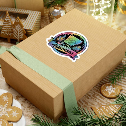 ColorFlow | Arkansas Crystal Mountain Scenic Vinyl Sticker | Natural State Travel Art Decal