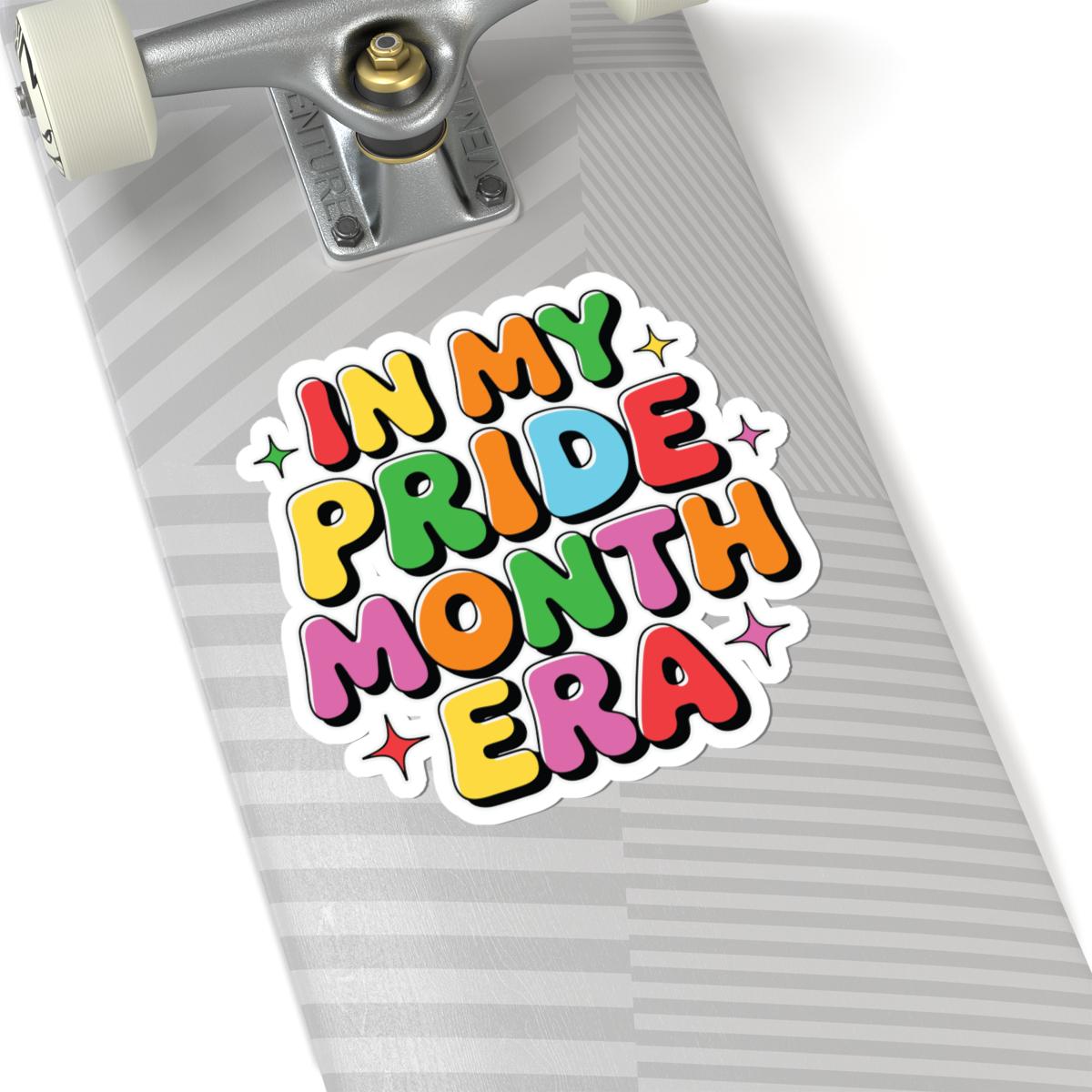 ColorFlow | In My Pride Month Era Sticker | Rainbow LGBTQ Glossy Vinyl Sticker | Queer Kiss Cut Sticker | Pride Month Laptop Decor Gift