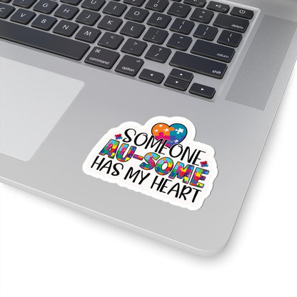 ColorFlow | Someone Au Some Has My Heart Vinyl Sticker | Playful Autism Love Puzzle