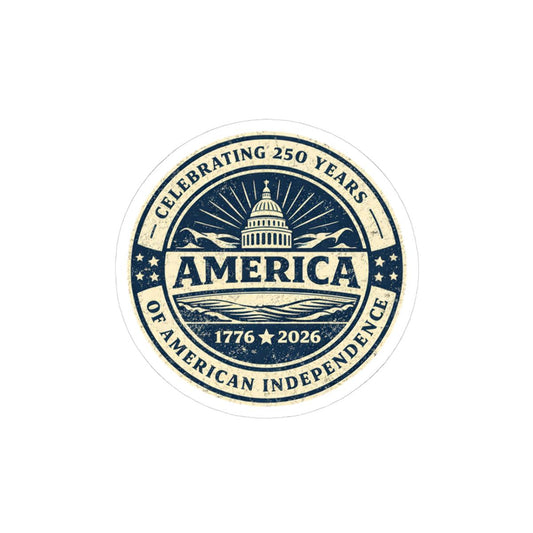ColorFlow | Celebrating 250 Years of America Independence Patriotic Capitol Vinyl Sticker