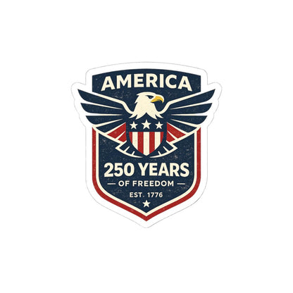 ColorFlow | America 250 Years of Freedom Patriotic Eagle Anniversary Vinyl Sticker