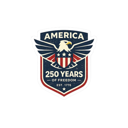 ColorFlow | America 250 Years of Freedom Patriotic Eagle Anniversary Vinyl Sticker