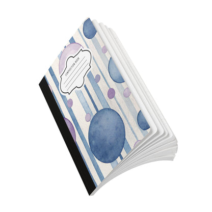 Indigo Bubble Composition Notebook | Watercolor College Ruled Journal