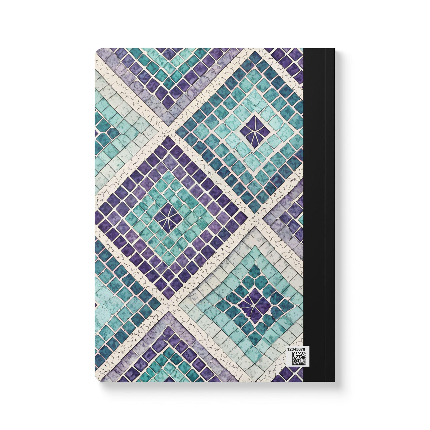 ColorFlow Mosaic Tile Composition Notebook | Teal Turquoise Violet Journal