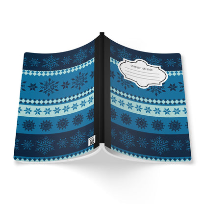 ColorFlow | Winter Snowflake Composition Notebook College Ruled Journal for School Office Writing and Journaling