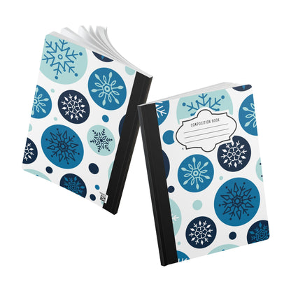 Snowflake Circles Composition Notebook | College Ruled Journal for School, Office, Holiday Writing